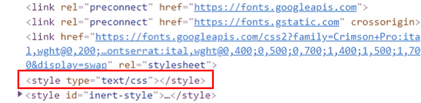 起点JavaScriptファイルからCSSファイルをインポートした場合に挿入されるstyleタグ - 異常